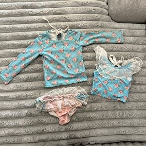 New 3T Love and Grow Tea Time Emmy Tankini Top